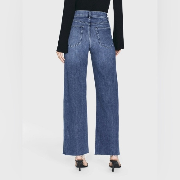 NWOT - Frame Le Palazzo Raw Hem in Crossings - Size 26 - Picture 6 of 9